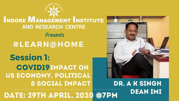 Dr. A.K. Singh (Dean of Indore Management Institute) talk