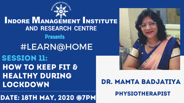 Dr. Mamta Badjatiya (Sr. Physiotherapist) talk
