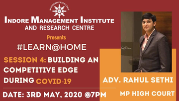 Adv. Rahul Sethi (Secretary of S&S Law College) talk